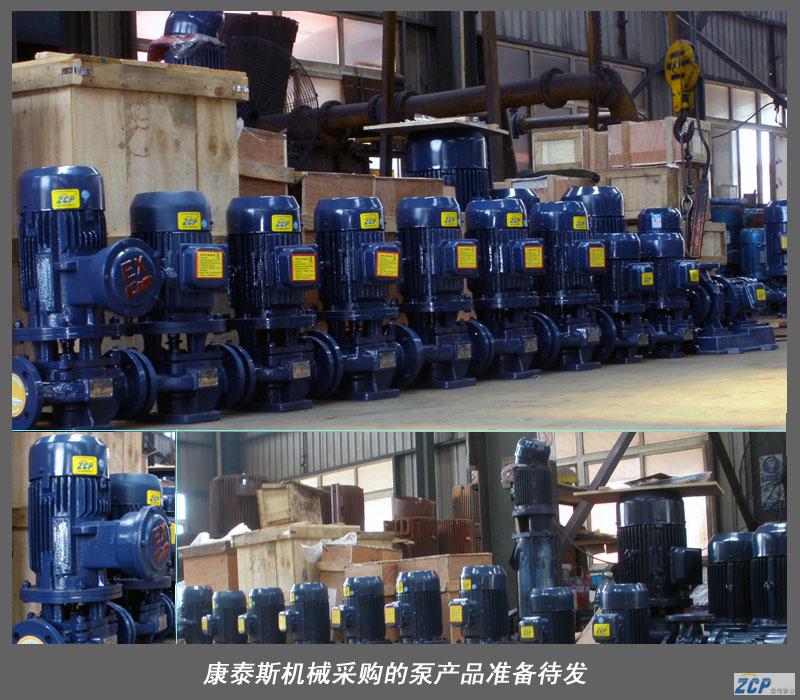 康泰斯機(jī)械向我廠訂購(gòu)一批管道泵